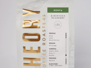 KENYA- KIRINYAGA PEABERRY (WASHED) Coffee From  Theory Collaborative On Cafendo