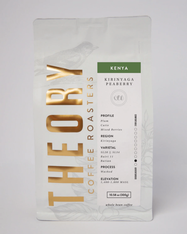 KENYA- KIRINYAGA PEABERRY (WASHED) Coffee From  Theory Collaborative On Cafendo
