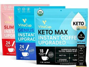 Keto Max & Genius & Slim Instant Coffee Packets Coffee From  VitaCup On Cafendo