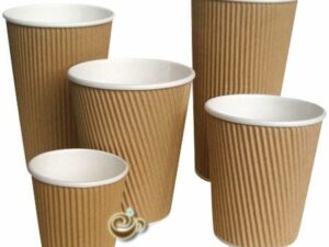 KRAFT RIPPLE COFFEE CUPS & LIDS - 8oz Kraft x500 Coffee From  PUREGUSTO On Cafendo