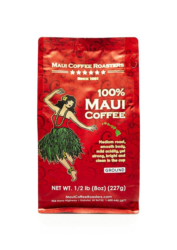 Maui Coffee Roasters 100% Maui Coffee Ground 8 ounces. Coffee From  Maui Coffee Roasters On Cafendo