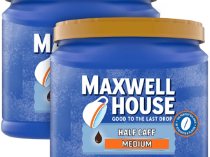 Maxwell House Half Caff Medium Roast Ground Coffee with 1/2 the Caffeine Coffee From Maxwell House Coffee On Cafendo
