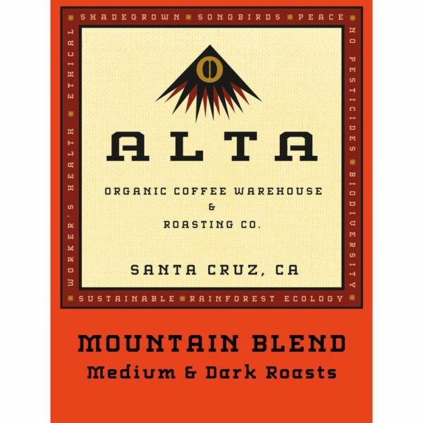MOUNTAIN BLEND Coffee From  Alta Organic Coffee On Cafendo
