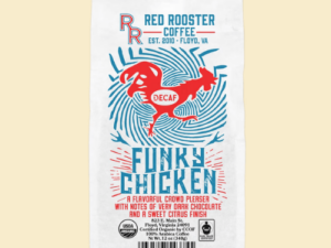 Organic Funky Chicken DECAF Coffee From Red Rooster On Cafendo