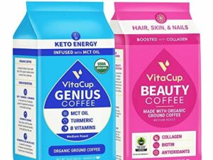Organic Genius & Beauty Ground Coffee Coffee From  VitaCup On Cafendo