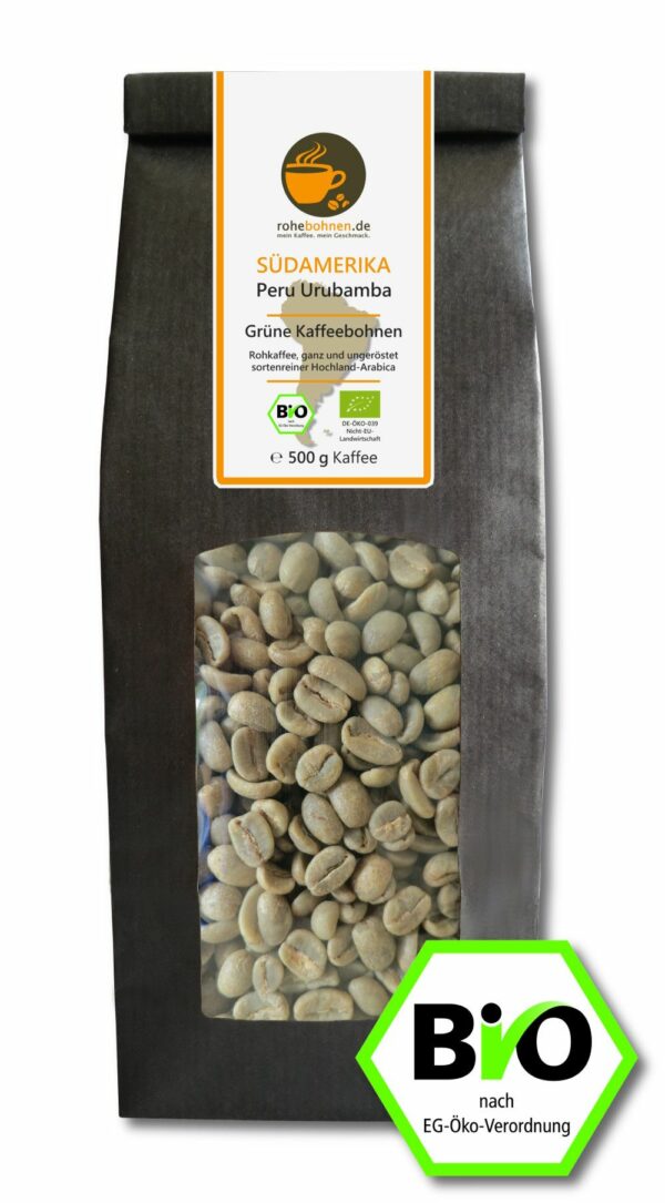 Organic green coffee Peru Urubamba Coffee From  Rohebohnen On Cafendo