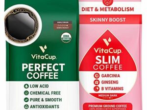 Organic Perfect Low Acid & Slim Ground Coffee Coffee From  VitaCup On Cafendo