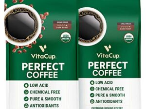 Organic Perfect Low Acid Coffee Beans & Organic Perfect Low Acid Ground Coffee Coffee From  VitaCup On Cafendo
