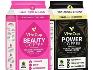 Organic Power & Beauty Ground Coffee Coffee From  VitaCup On Cafendo