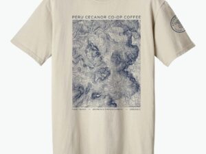 PERU COFFEE ORGANIC COTTON T-SHIRT Coffee From  Ampersand Coffee Roasters On Cafendo