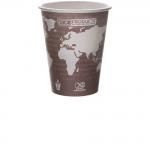 Renewable & Compostable World Art™ 8 oz. Hot Cup Coffee From  Barista Pro Shop On Cafendo