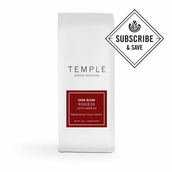 RIQUEZA DARK BLEND Coffee From  Temple Coffee Roasters On Cafendo