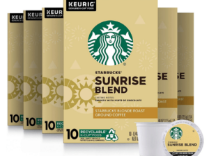 Starbucks Blonde Roast K-Cup Coffee Pods — Sunrise Blend for Keurig Brewers — 10 Count (Pack of 6) Coffee From Starbucks On Cafendo