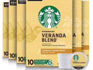 Starbucks K-Cup Coffee Pods—Starbucks Blonde Roast Coffee—Veranda Blend—100% Arabica—6 boxes (60 pods total) Coffee From Starbucks On Cafendo