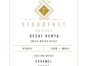 SWISS WATER DECAF - KENYA Coffee From  Steadfast Coffee On Cafendo
