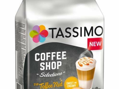 Tassimo Coffee T Discs - T-disc - Capsules TOFFEE NUT LATTE coffee pods 1 pack/8 discs Coffee From  TASSIMO On Cafendo