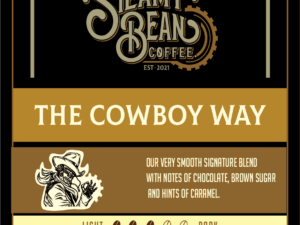THE COWBOY WAY MEDIUM ROAST Coffee From  Steamy Bean Coffee LLC On Cafendo