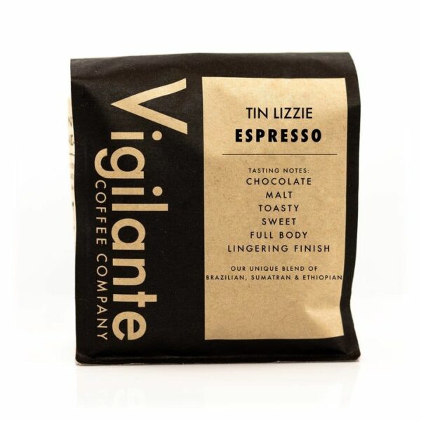 TIN LIZZIE ESPRESSO BLEND Coffee From  Vigilante Coffee On Cafendo