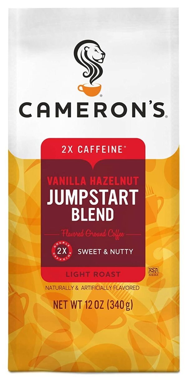 Vanilla Hazelnut Jumpstart Blend Coffee From  Cameron's Coffee On Cafendo