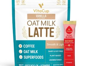 Vanilla Oat Milk Latte & Slim Instant Coffee Bundle Coffee From  VitaCup On Cafendo