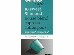 Waitrose House Blend Espresso Coffee Pods 10 per pack Coffee From  Waitrose & Partners On Cafendo