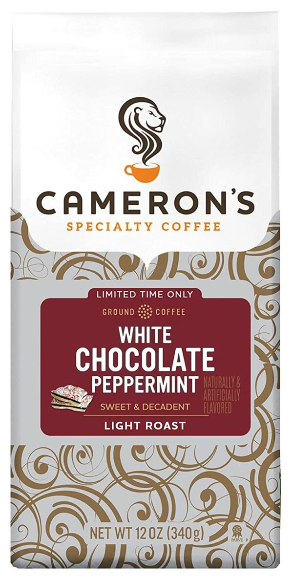 White Chocolate Peppermint Coffee From  Cameron's Coffee On Cafendo