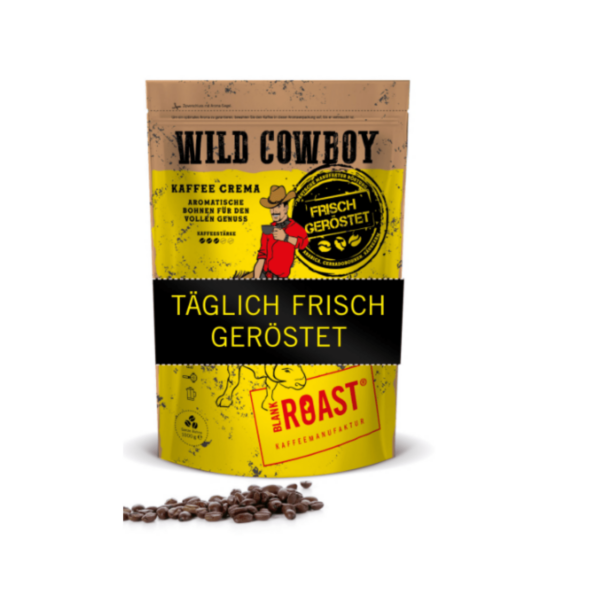 Wild cowboy coffee crema On Cafendo